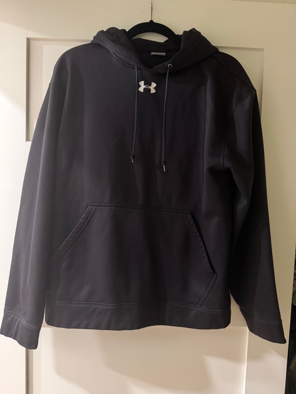 Under Armour Black Hoodie with White Logo